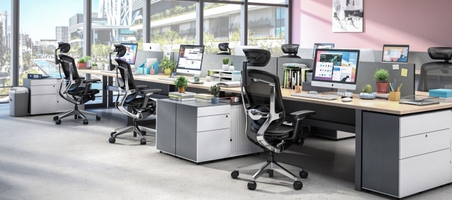 GTChair Grey Frame Swivel Office Sell relaja bien la silla ergonómica 3 de la oficina del diseño
