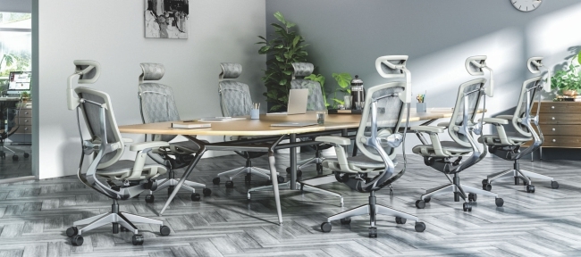 GTChair Grey Frame Swivel Office Sell relaja bien la silla ergonómica 4 de la oficina del diseño