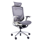 Light Grey Plastic Frame Korean Mesh Breathable Summer Office Comfort Chair