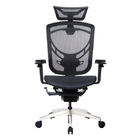 3D asiento ejecutivo ergonómico cromado reposacabezas de la oficina del eslabón giratorio de la silla 4D