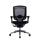 El ordenador ergonómico de la silla de la oficina de Mesh Marrit X negro gira sobre un eje alta parte posterior ajustable