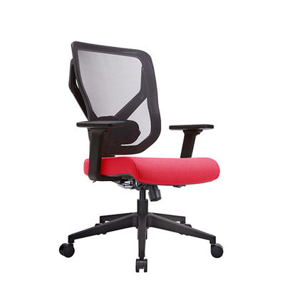 Las sillas rojas de la oficina del proyecto de la tapicería de la tela pescan automático con caña adaptan sistemas
