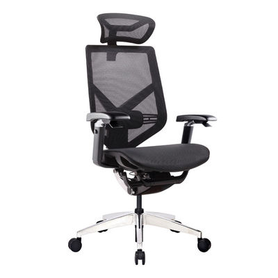 Apoyabrazos ajustables Mesh Back Office Chairs del reposacabezas 3D 5D de la altura de aluminio del respaldo