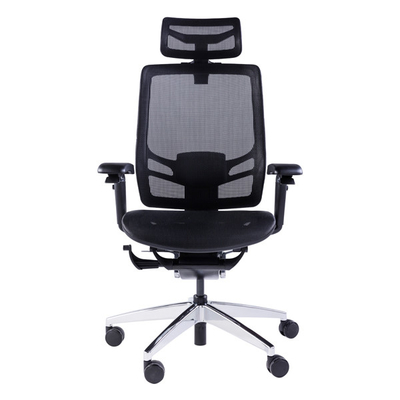Polished Height Adjustable Project Office Chairs Mesh Swivel Computer Ergonomic With Lumbar Support
