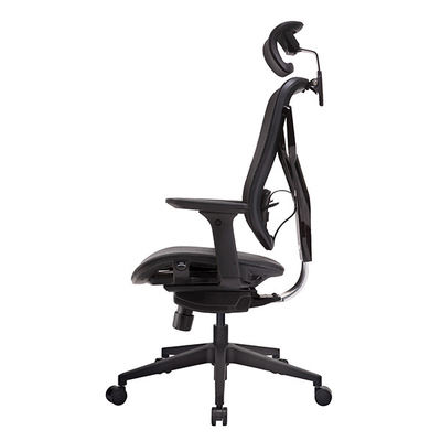 Los brazos ajustables del apoyo lumbar de la paleta de Vida Mesh Back Ergonomic Office Chair 3D giran sobre un eje